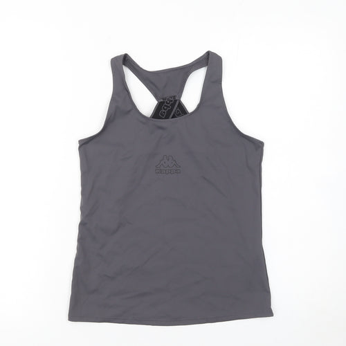 Kappa x Primark Womens Grey 2XS Racerback Active Tank Top