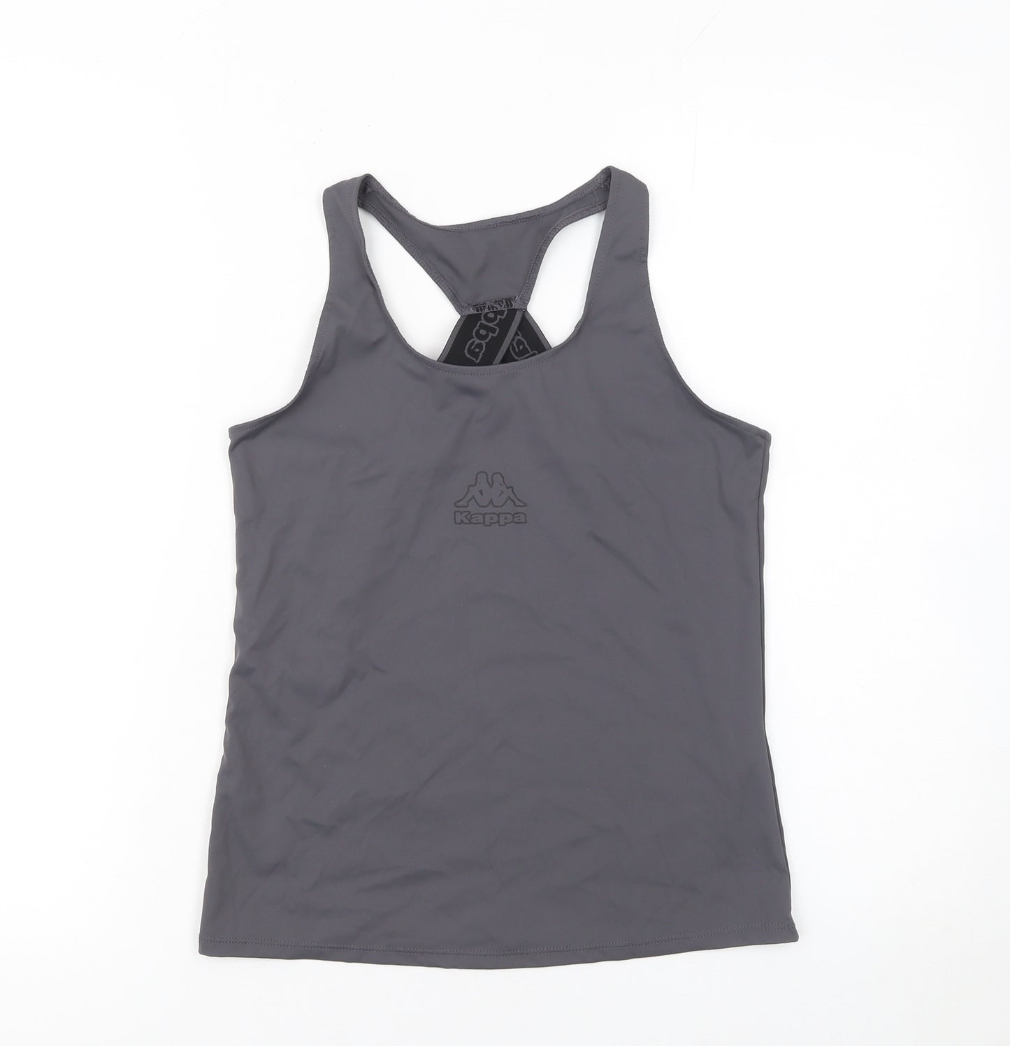 Kappa x Primark Womens Grey 2XS Racerback Active Tank Top