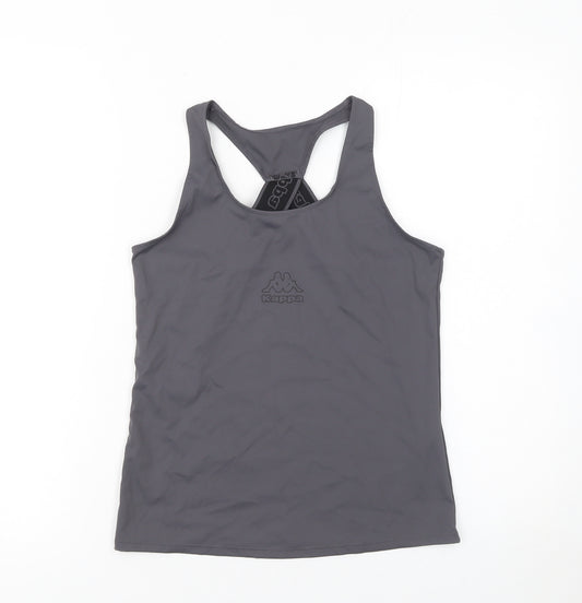 Kappa x Primark Womens Grey 2XS Racerback Active Tank Top