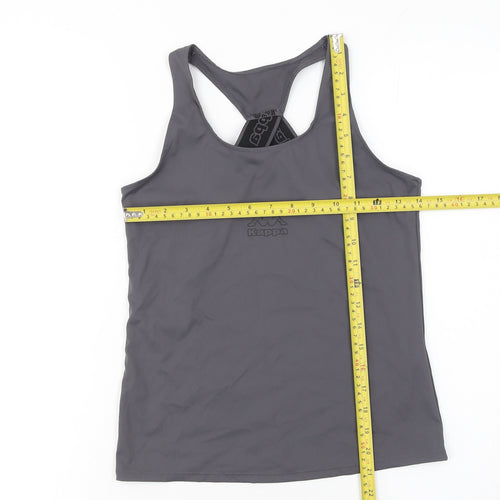 Kappa x Primark Womens Grey 2XS Racerback Active Tank Top