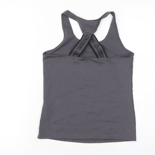 Kappa x Primark Womens Grey 2XS Racerback Active Tank Top