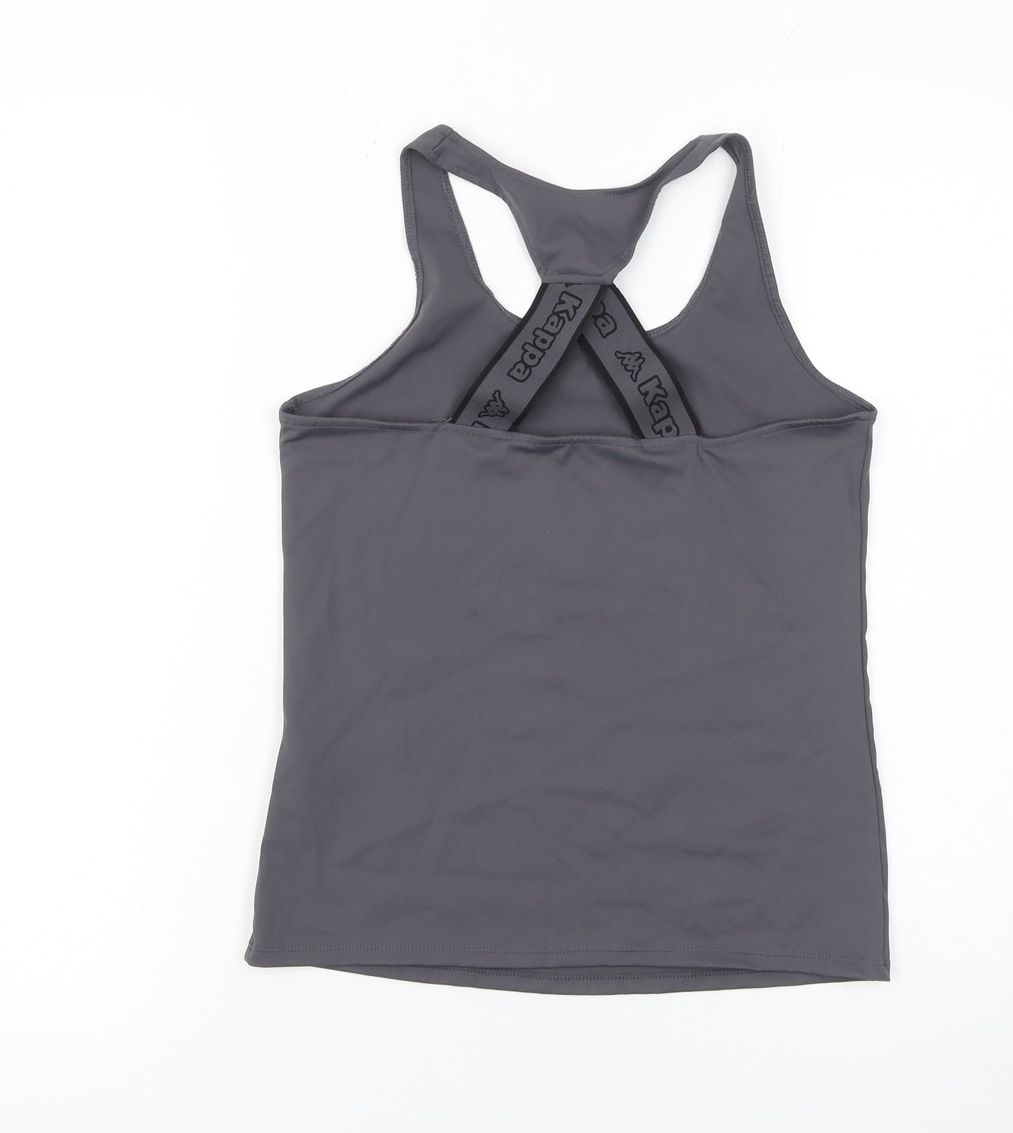 Kappa x Primark Womens Grey 2XS Racerback Active Tank Top