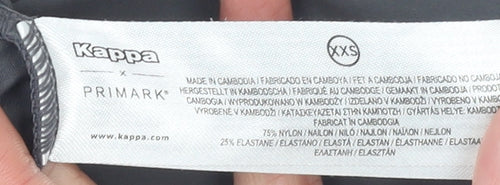 Kappa x Primark Womens Grey 2XS Racerback Active Tank Top