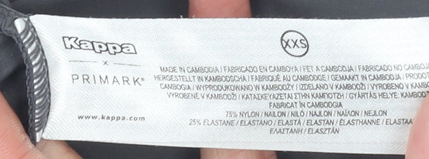 Kappa x Primark Womens Grey 2XS Racerback Active Tank Top