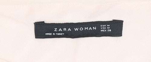Zara Woman Pink Chiffon Layered Tunic Blouse Size 10