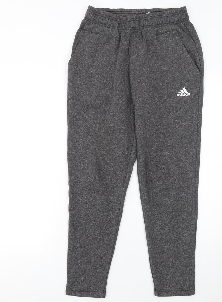 Adidas Mens Grey Jogger Trousers Size S Regular Fit Sportswear