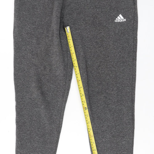 Adidas Mens Grey Jogger Trousers Size S Regular Fit Sportswear