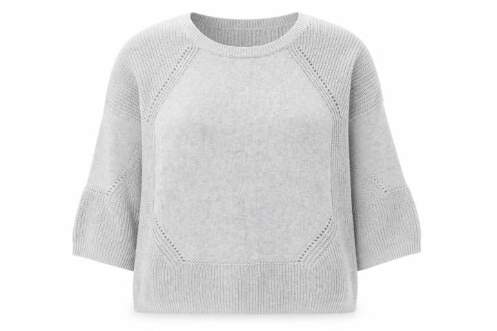 French Connection Women's Grey Cotton Knit Pullover Jumper M