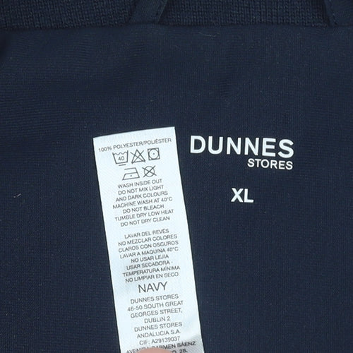 Dunnes Stores Men's Blue XL Basic Jacket Full Zip Classic Style