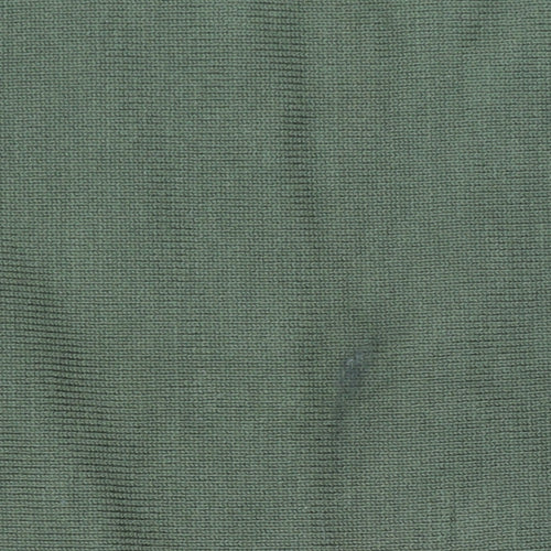 Gallery Women Green XL Viscose Knit Crew Neck Long Sleeve Jumper