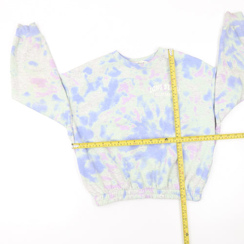 H&M Girls Multicoloured Tie-Dye Pullover Sweatshirt 11-12 Years