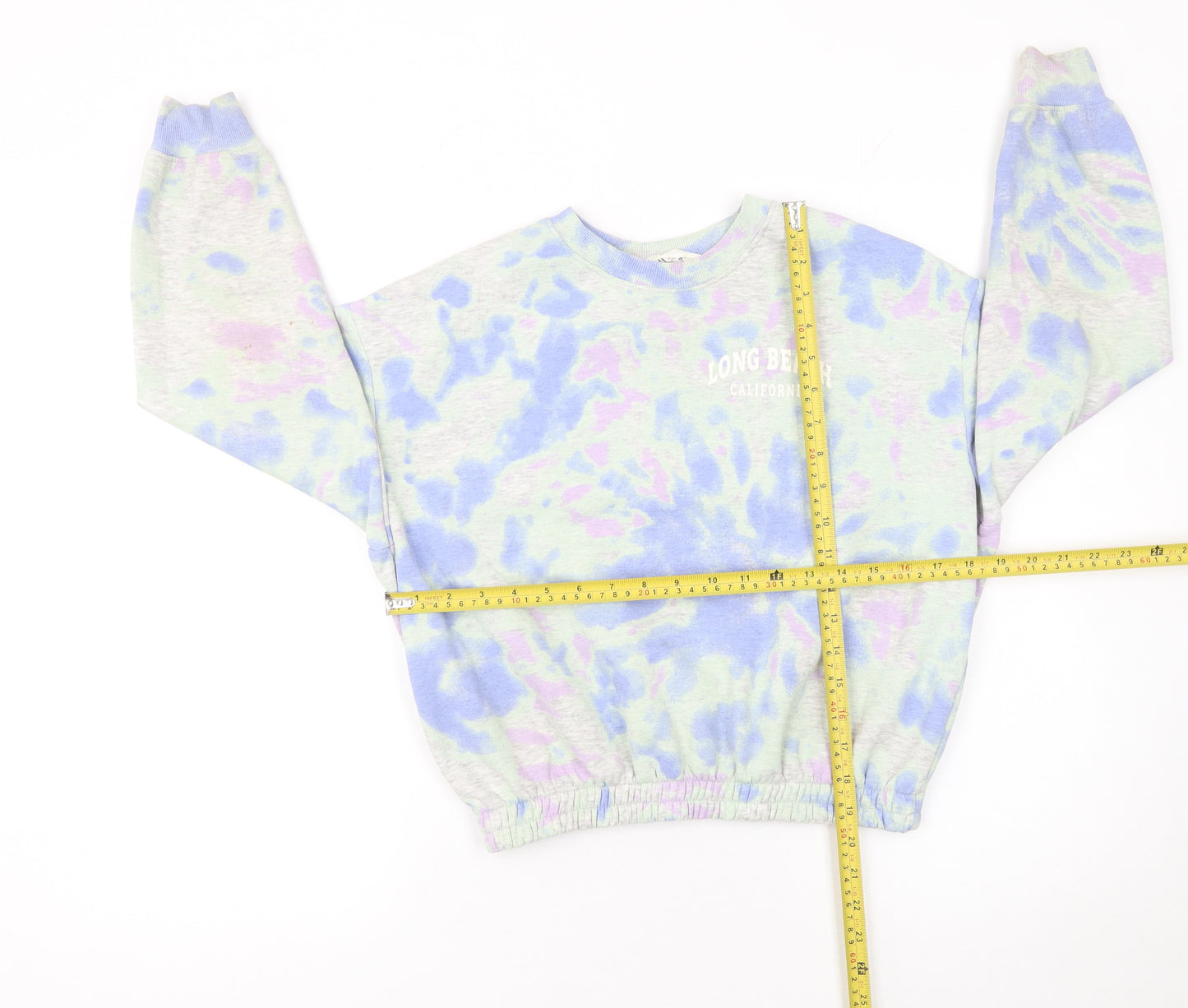 H&M Girls Multicoloured Tie-Dye Pullover Sweatshirt 11-12 Years