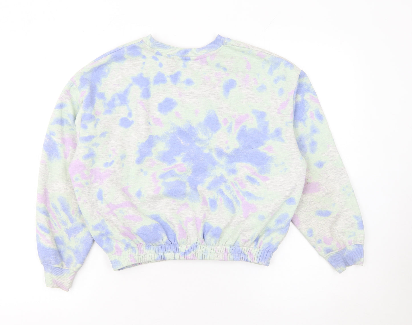 H&M Girls Multicoloured Tie-Dye Pullover Sweatshirt 11-12 Years