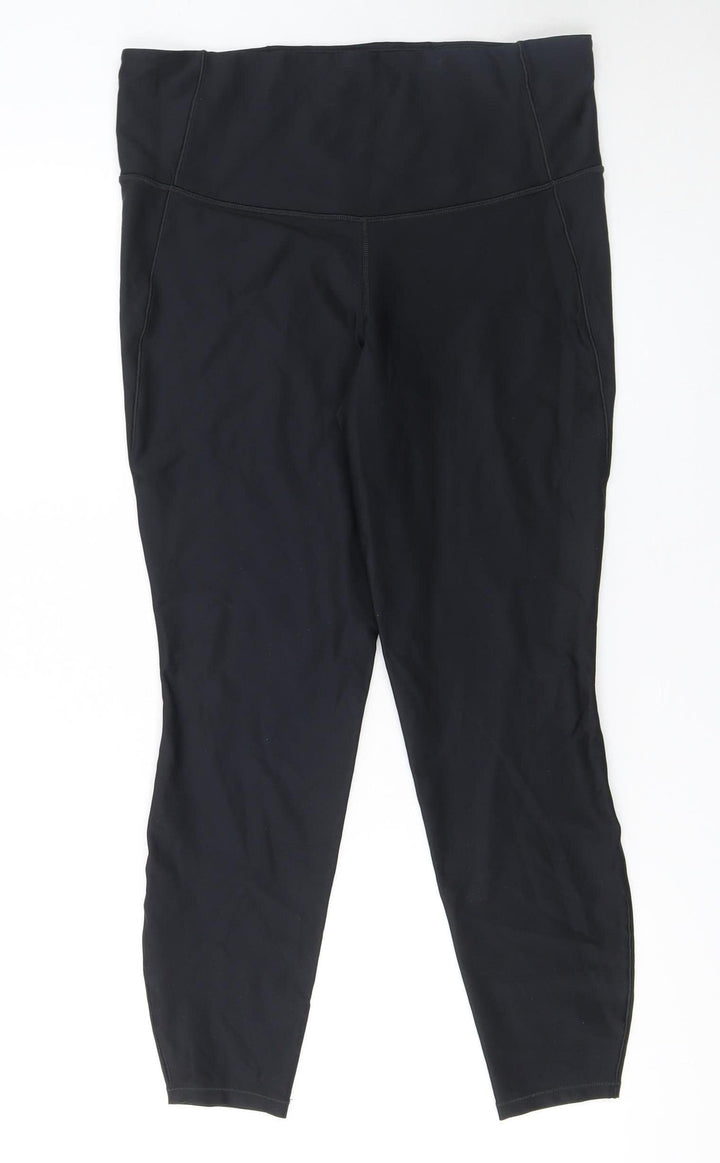 All in Motion Womens Black L Ankle Leggings Stretch Activewear