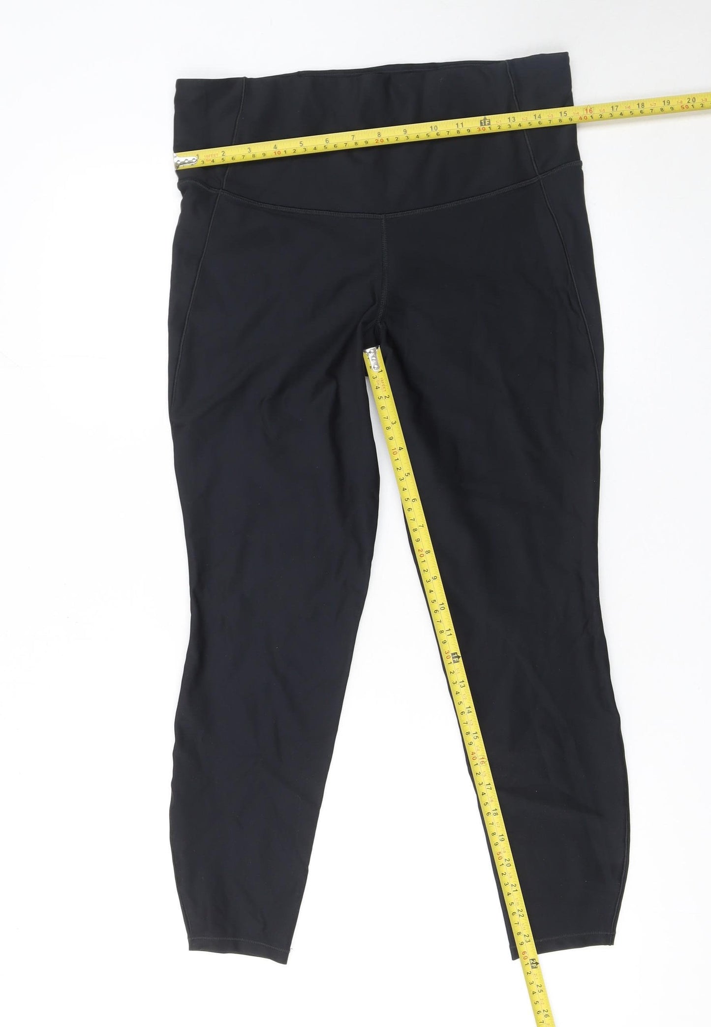 All in Motion Womens Black L Ankle Leggings Stretch Activewear