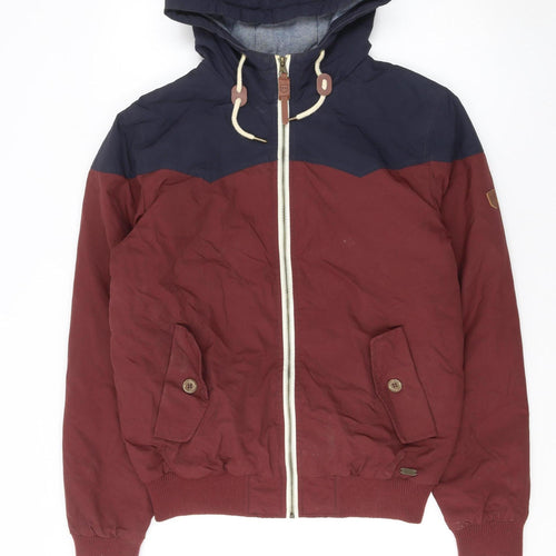 XV Kings Men’s Burgundy & Navy Hooded Windbreaker Jacket M