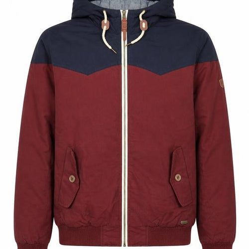 XV Kings Men’s Burgundy & Navy Hooded Windbreaker Jacket M