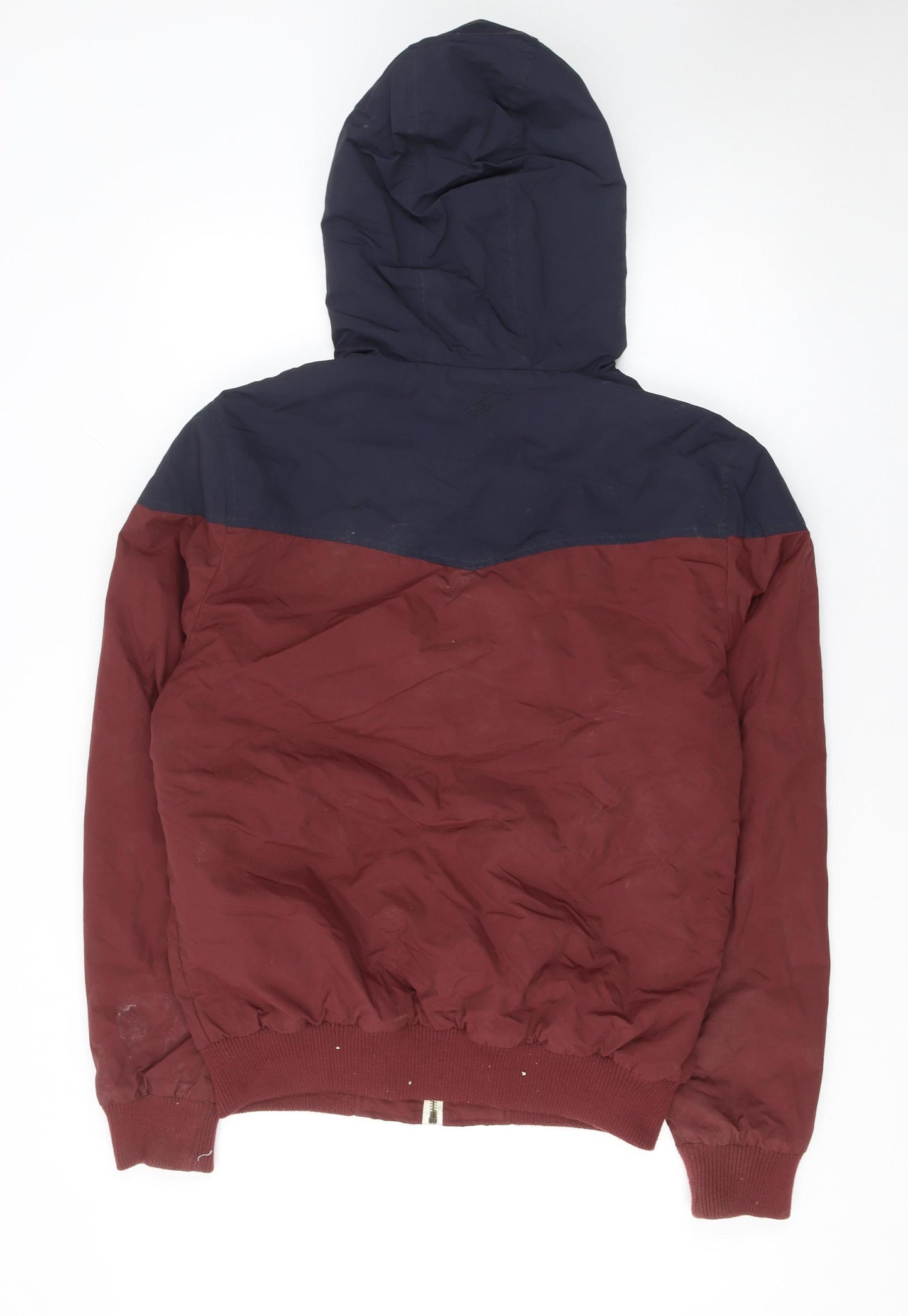 XV Kings Men’s Burgundy & Navy Hooded Windbreaker Jacket M