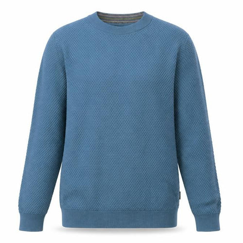 Ted Baker Men’s Blue Waffle Knit Crew Neck Jumper Size S
