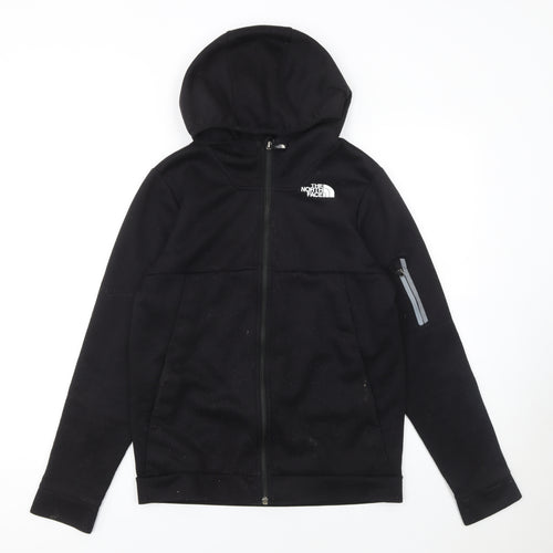 The North Face Boys Black Fleece Full Zip Hoodie Size 18 Plus