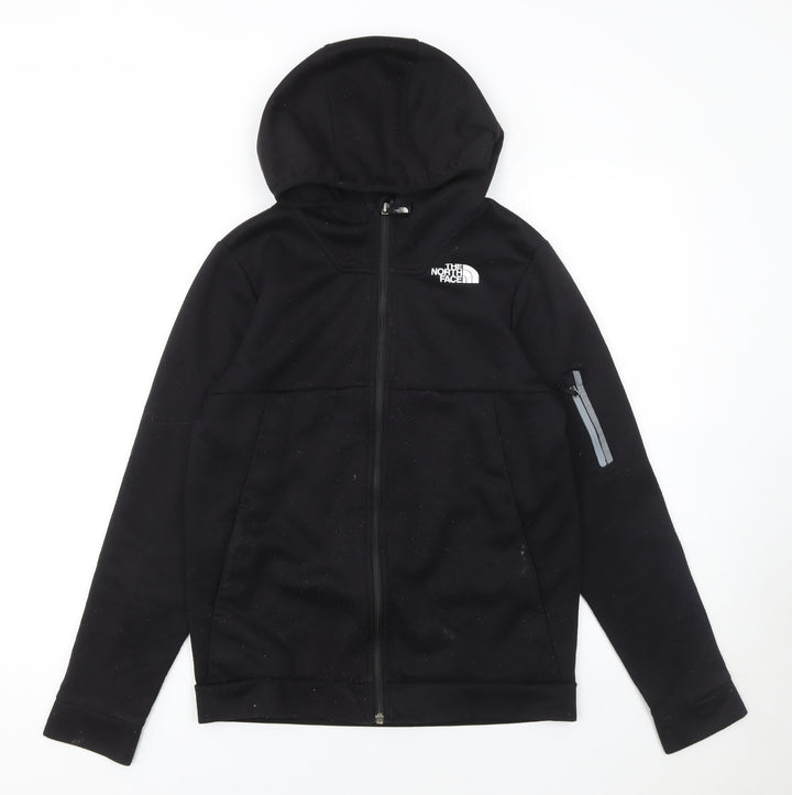 The North Face Boys Black Fleece Full Zip Hoodie Size 18 Plus