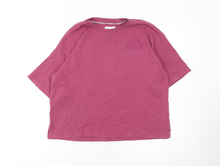 Kappa x Primark Womens Pink 2XS Cotton Crew Neck T-Shirt