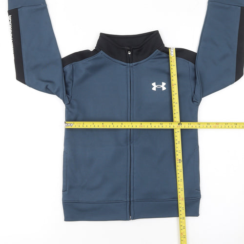 Under Armour Boys Blue Full Zip Sweatshirt 5-6 Years Sports Jacket