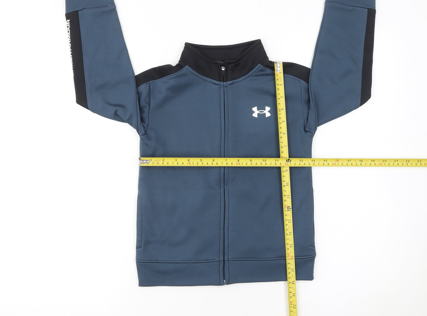 Under Armour Boys Blue Full Zip Sweatshirt 5-6 Years Sports Jacket