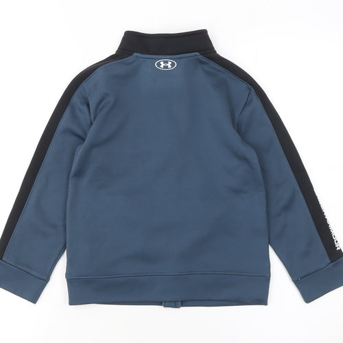 Under Armour Boys Blue Full Zip Sweatshirt 5-6 Years Sports Jacket