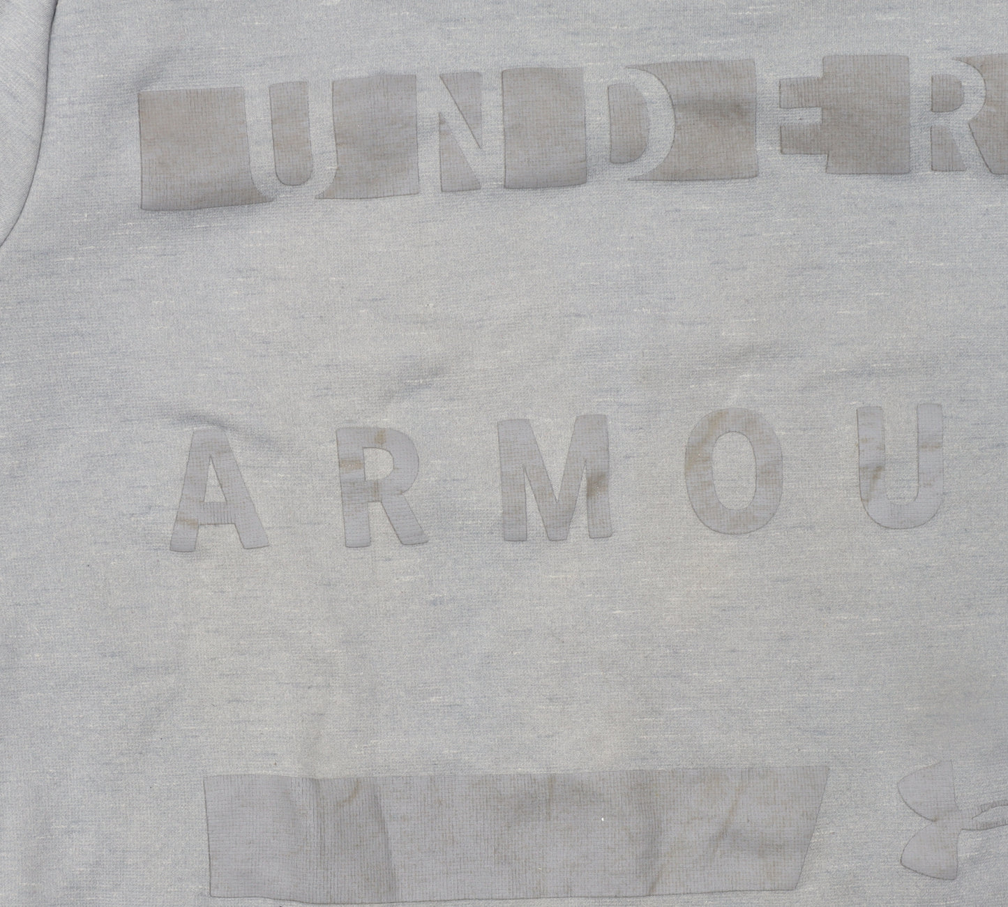 Under Armour Men's Grey Pullover Hoodie Size S Loose Fit Sportswear