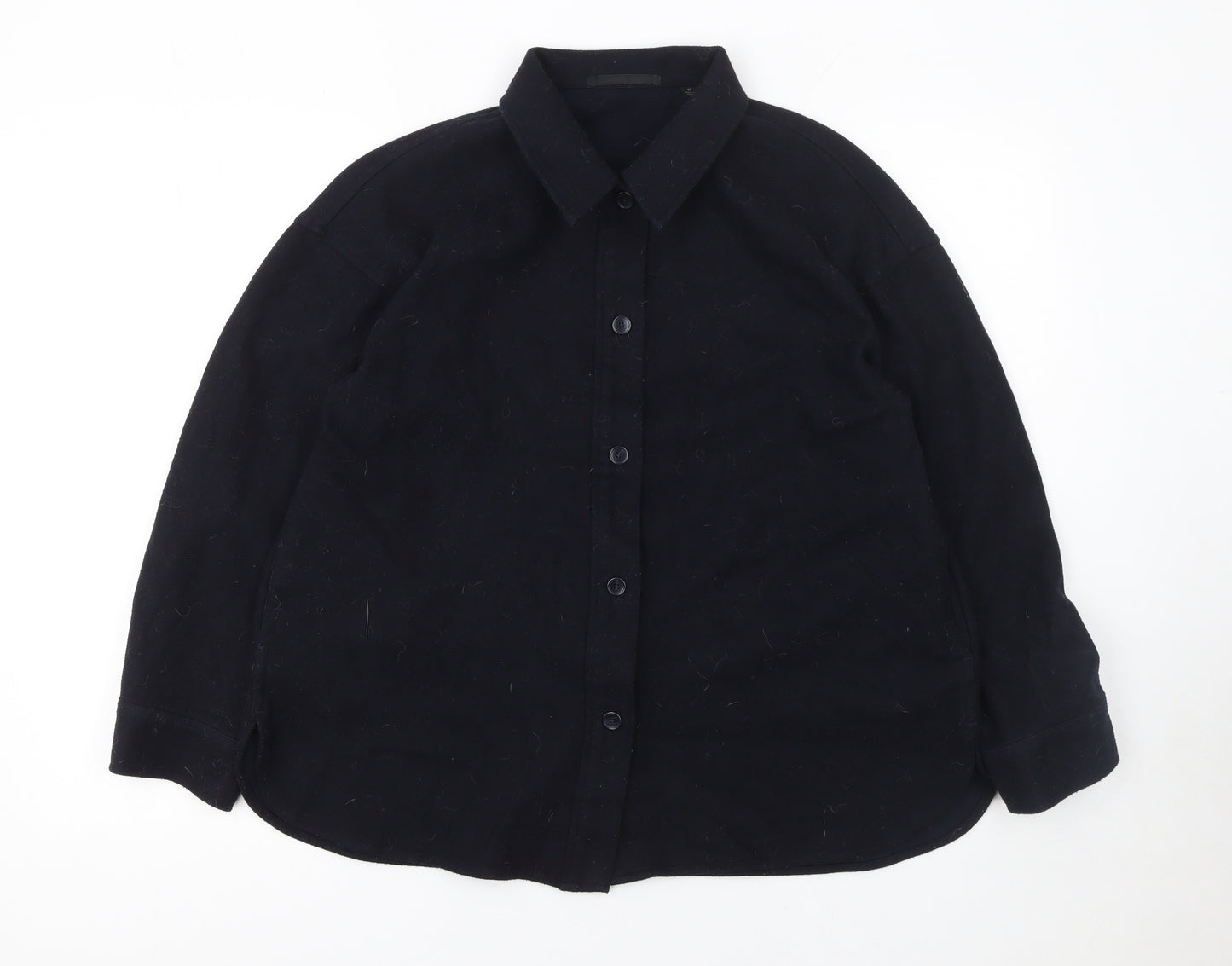 Uniqlo Women’s Black Long Sleeve Button-Up Shirt XS