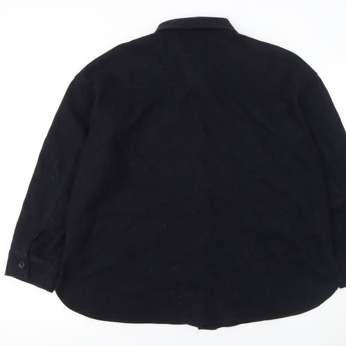 Uniqlo Women’s Black Long Sleeve Button-Up Shirt XS