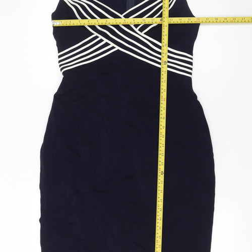 Tadashi Women’s Blue Off Shoulder Bodycon Dress XL Formal Occasion