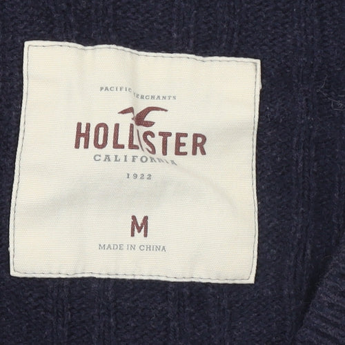 Hollister Women’s Navy Blue Cable Knit Cardigan M