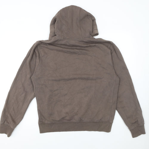 Nike Men's Brown Pullover Hoodie Small Regular Fit Fleece Sweatshirt