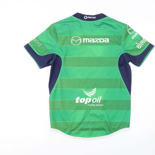 BLK Boys Green Connacht Rugby Short Sleeve Jersey 10Y Athletic Fit