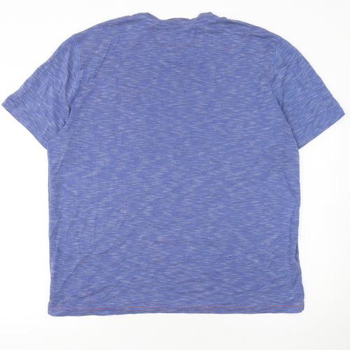 Tommy Bahama Men Blue Short Sleeve Crew Neck T-Shirt L Regular Fit