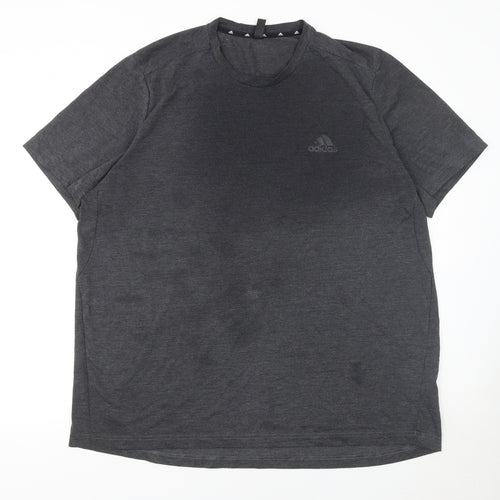 Adidas Men’s Grey 2XL Aeroready Primegreen Sports T-Shirt
