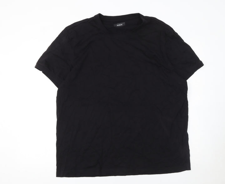 Alfani Men's Black 2XL Crew Neck Short Sleeve Cotton T-Shirt