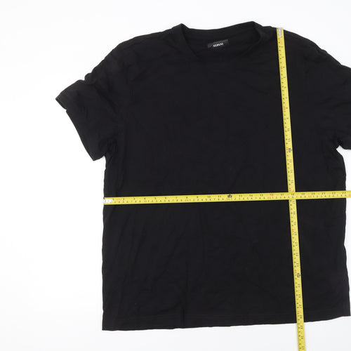 Alfani Men's Black 2XL Crew Neck Short Sleeve Cotton T-Shirt