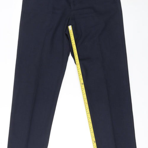 Dunnes Stores Men's Blue 34R Dress Pants Trousers Polyester
