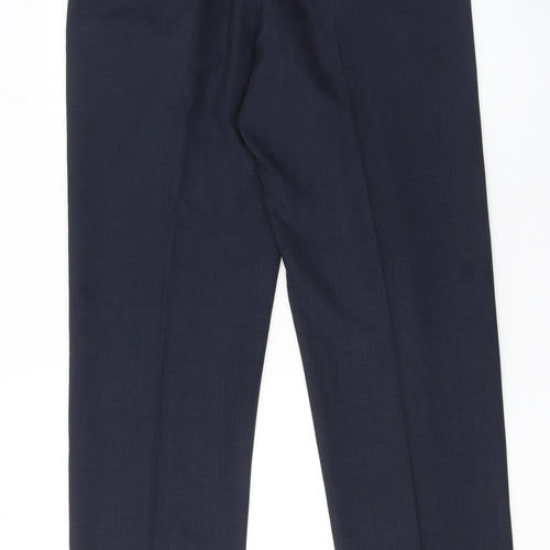 Dunnes Stores Men's Blue 34R Dress Pants Trousers Polyester