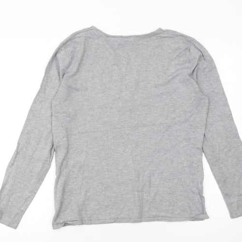 Gerry Weber Women’s Grey Rhinestone V-Neck Jumper Size 14
