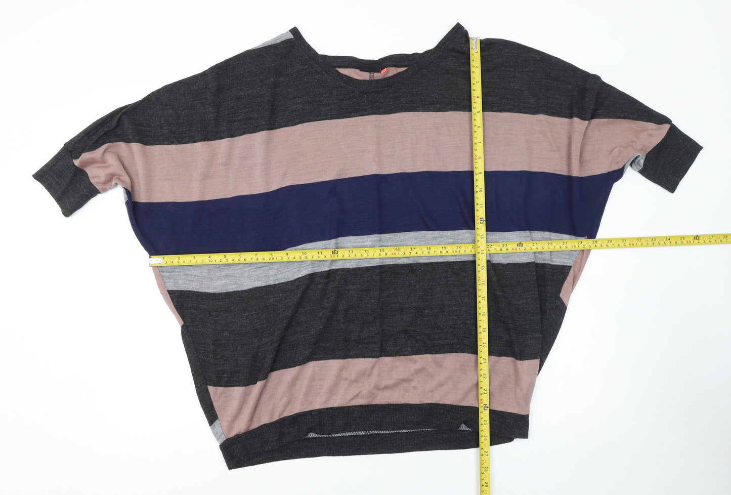 ONLY Women’s Multicoloured Striped Pullover Jumper M