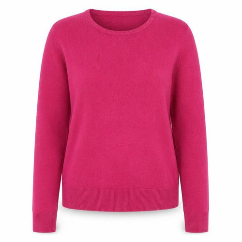 Rowen Avenue Women's Pink Acrylic Crew Neck Jumper Size L