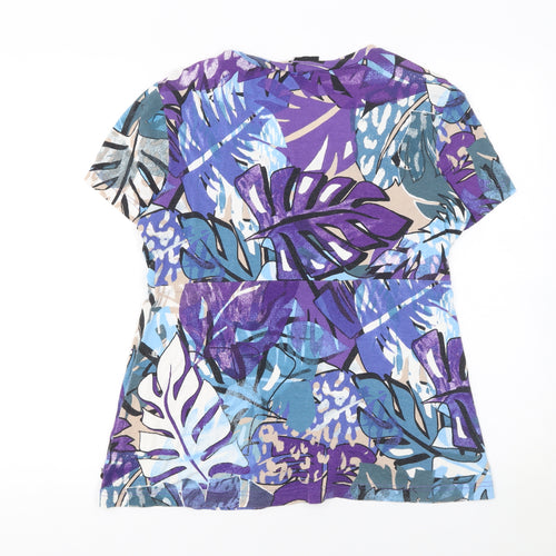 Taifun Women's Multicoloured Floral Tunic Top Size 14 Viscose Blend
