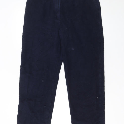 Country Collection Women Blue Cotton Corduroy Trousers Size 14