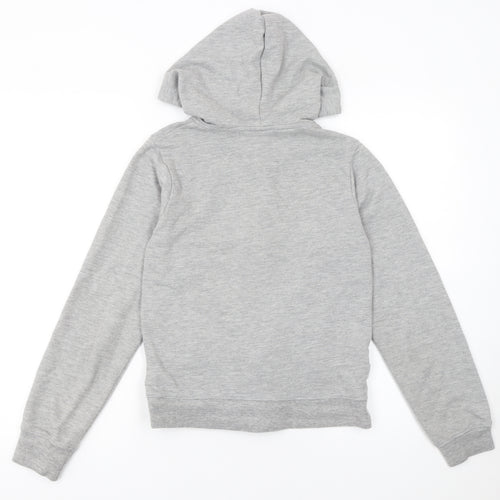 Slazenger Women Grey Size 10 Full Zip Hoodie Lightweight Casual