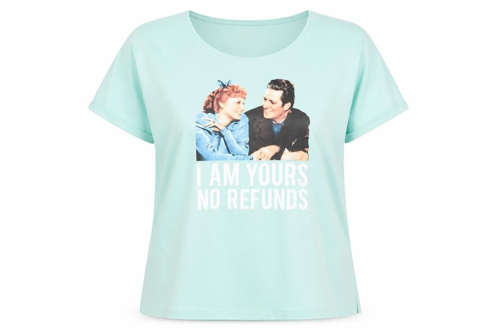 Front view of TEX women’s blue 2xl funny retro graphic t-shirt