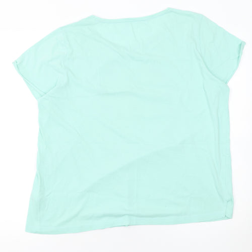 TEX Womens Blue 2XL Funny Retro Graphic T-Shirt
